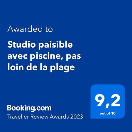 Studio Paisible Avec Piscine, Pas Loin De La Plage ลา ทรินิเต ภายนอก รูปภาพ